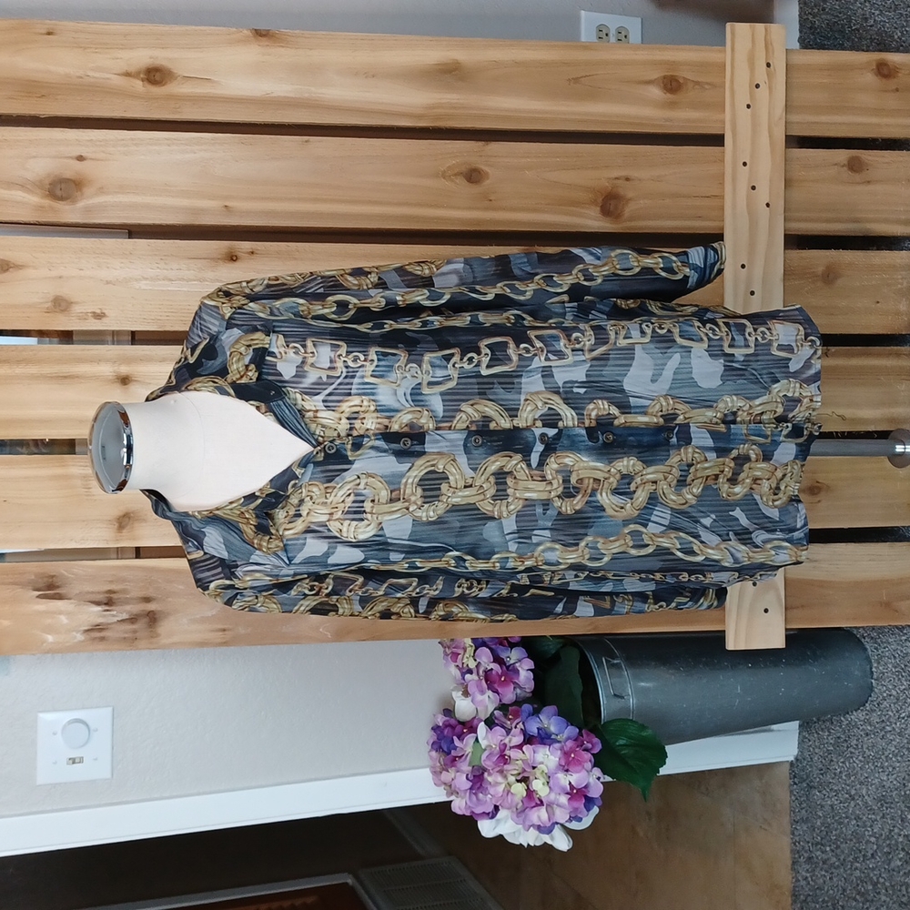 Susan Graver Button Down Blouse